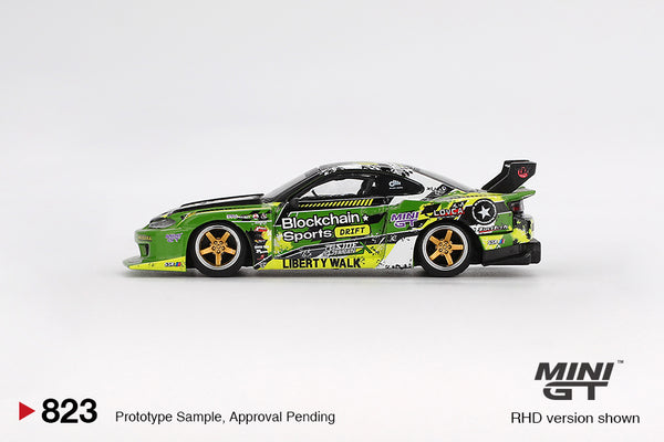 MINI GT 0823 - Nissan LB-Super Silhouette S15 SILVIA #555 V2 2024 Formula Drift Japan