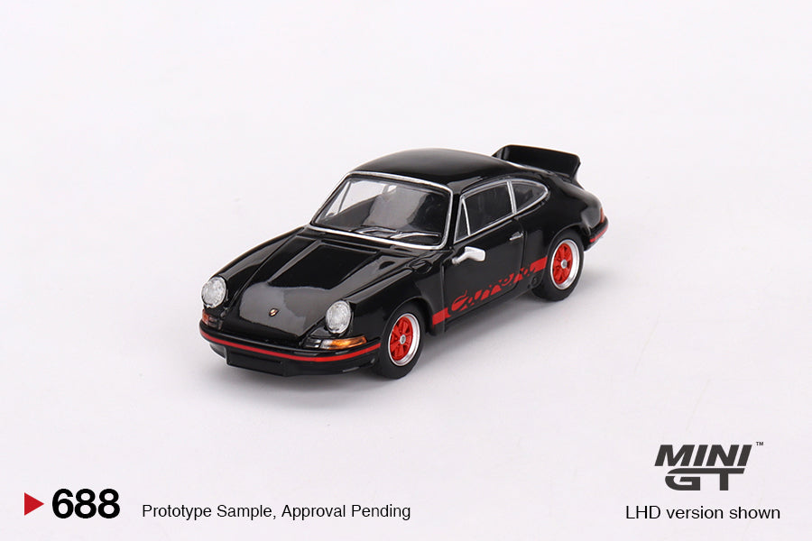 MINI GT 688 - Porsche 911 Carrera RS 2.7 Black with Red Livery