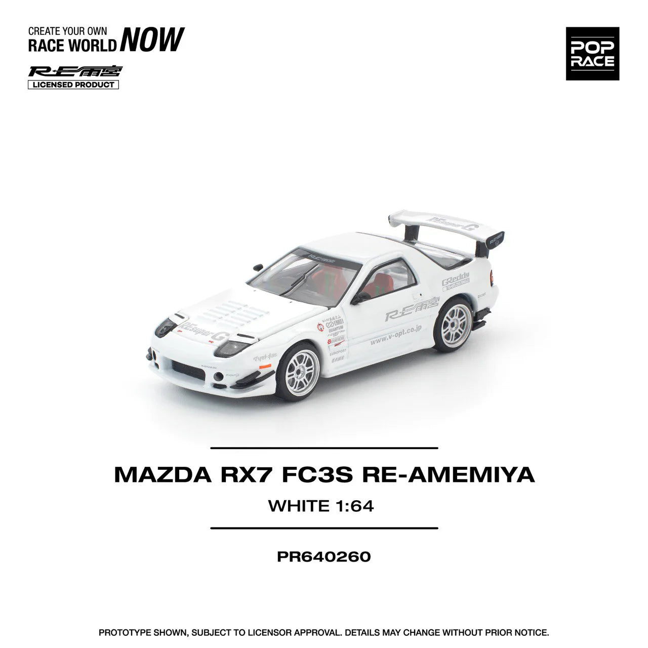 Pop Race 0260 - Mazda RX7 fc3s re-amemiya, white