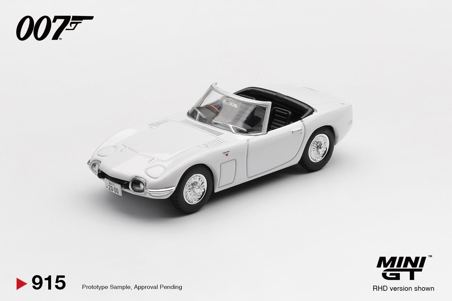 MINI GT 0915 - Toyota 2000GT Roadster “You Only Live Twice” English Blister
