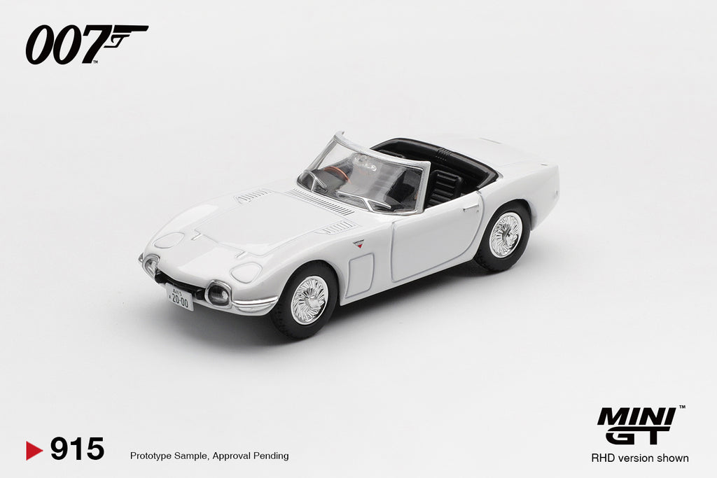 MINI GT 0915 - Toyota 2000GT Roadster “You Only Live Twice” English Blister