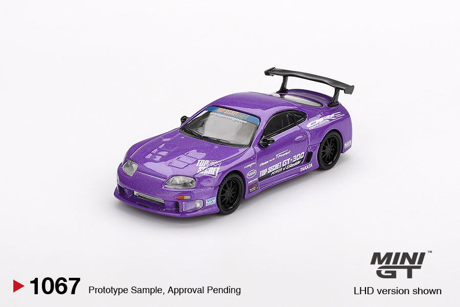 MINI GT 1067 - Toyota Supra (A80) Top Secret GT-300 Top Secret Purple