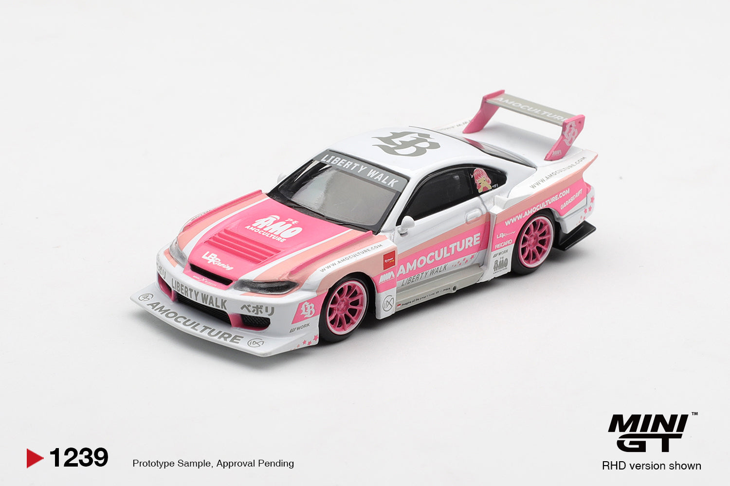 MINI GT 1239 - Nissan SILVIA (S15) LB-Super Silhouette AMOCULTURE