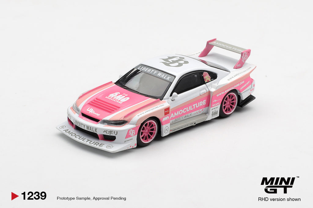 MINI GT 1239 - Nissan SILVIA (S15) LB-Super Silhouette AMOCULTURE