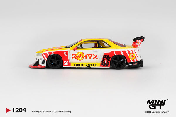 MINI GT 1204 - Nissan LB-ER34 Super Silhouette SKYLINE Suppaiman Okinawa
