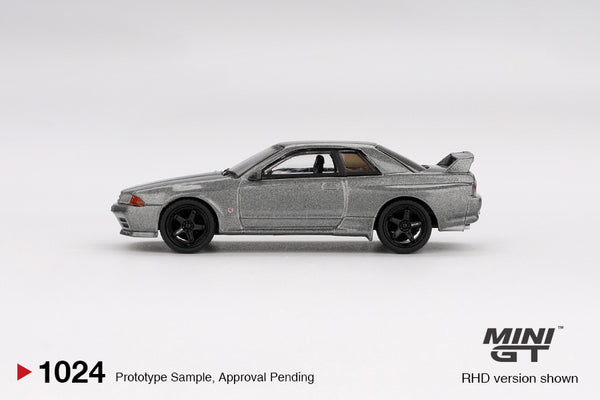 MINI GT 1024 - Nissan Skyline GT-R (NISMO BNR32 CRS Version) Dark Metal Gray