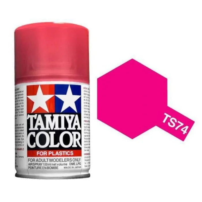 Tamiya TS-74 Helder rood (transparant) spuitbus 100ml