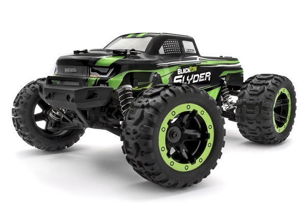 Blackzon Slyder MT 1/16 4WD Brushed Monster Truck - Groen
