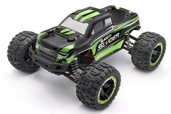 Blackzon Slyder MT 1/16 4WD Brushed Monster Truck - Groen