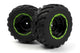 Blackzon 540181 - Smyter MT Wheels/Tires - groen