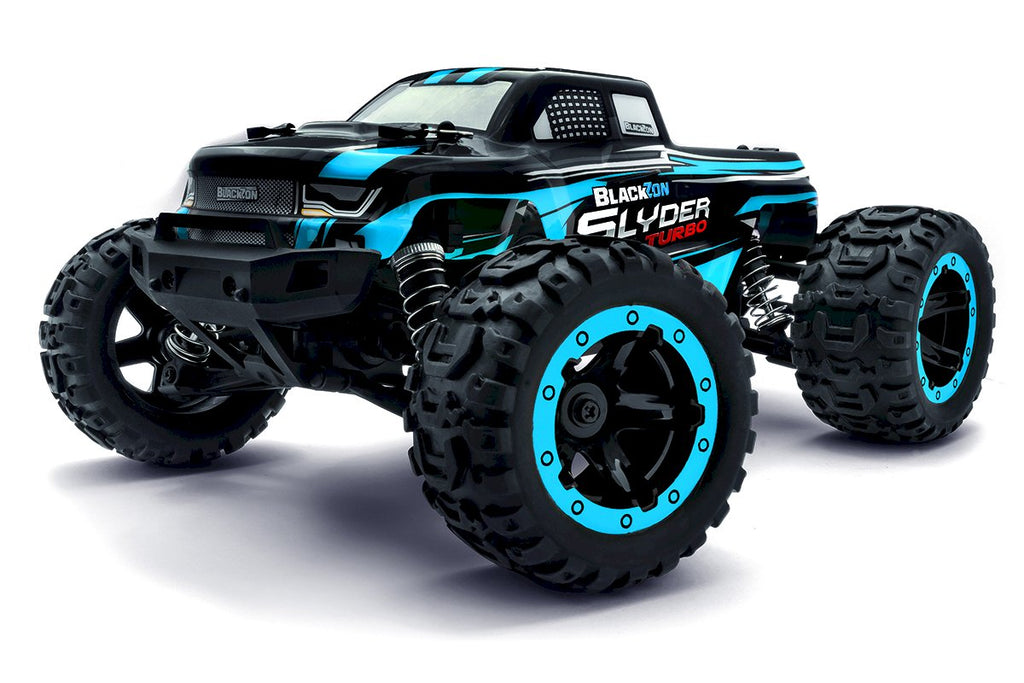 Blackzon Slyder MT Turbo 1/16 4WD Brushless Monster Truck - Blauw
