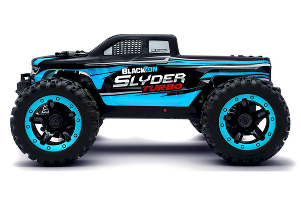 Blackzon Slyder MT Turbo 1/16 4WD Brushless Monster Truck - Blauw