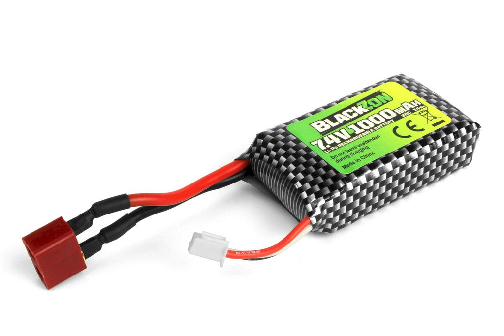 BLACKZON 540223 - Battery Pack (LiPo 7.4V, 1000mAh), w/T-Plug