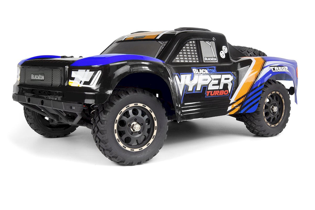 Blackzon Vyper SC Turbo 1/16 4WD Brushless Short Course Truck - Blauw / Oranje