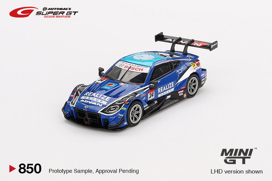 MINI GT 0850 - Nissan Z GT500 #24 "REALIZE CORPORTATION ADVAN Z" KONDO RACING 2023 SUPER GT SERIES