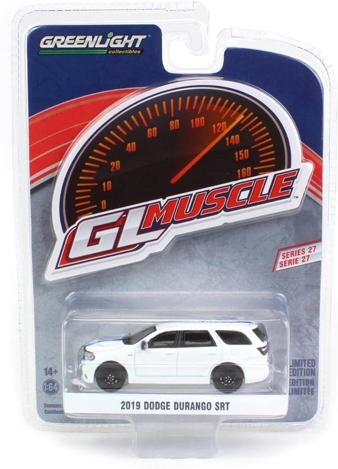 Greenlight Muscle Series 27 - 2019 Dodge Durango SRT, white with blue stripes