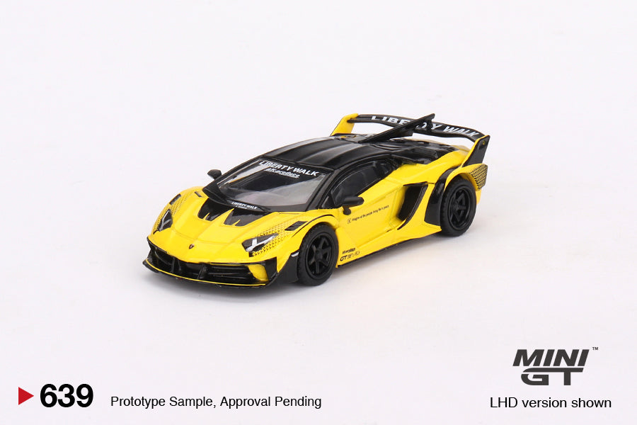 MINI GT 639 - Lamborghini LB-Silhouette WORKS Aventador GT EVO Yellow