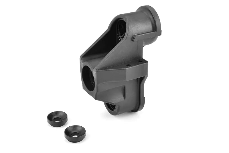 Team Corally C-00180-108-1 - HD Steering Block (1pc) - Wide - Pillow Ball Cup (2pcs) - Front - Composite - 1 Set