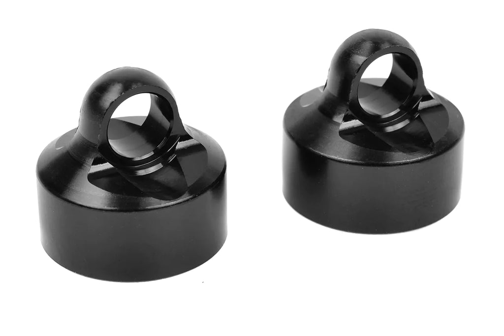 Team Corally C-00180-133 - Shock Cap - Aluminum - Hard Anodised - Black - 2 Pcs