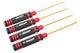 Team Corally - Pro Hex Tool Set - Ti-Ni Coated - 1.5 / 2.0 / 2.5 / 3.0 mm - (4st)