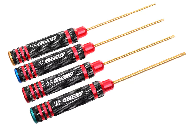 Team Corally - Pro Hex Tool Set - Ti-Ni Coated - 1.5 / 2.0 / 2.5 / 3.0 mm - (4st)