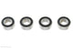 Kogellager 4X8X3 - Chrome Steel - Rubber Shielded (4 pcs)