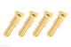 Connector - 4.0 --> 5.0mm - Gold Plated 90 Deg - Male - 4 pcs