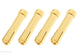 Connector - 4.0 mm Female--> 5.0mm Male- Gold Plated - 4 pcs