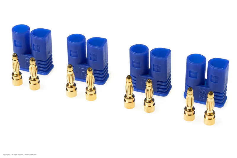 EC2 stekker Goldplated Met Cap, Female (4st)