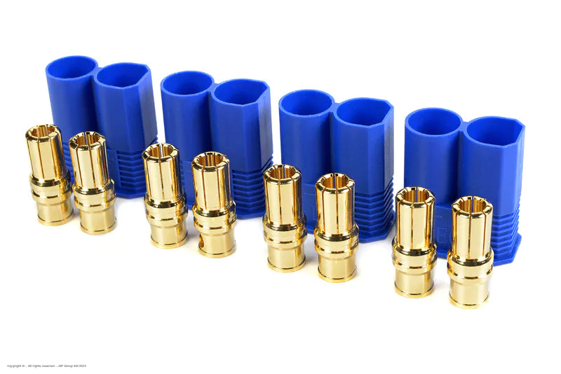 EC8 stekker Goldplated, Female (4st)