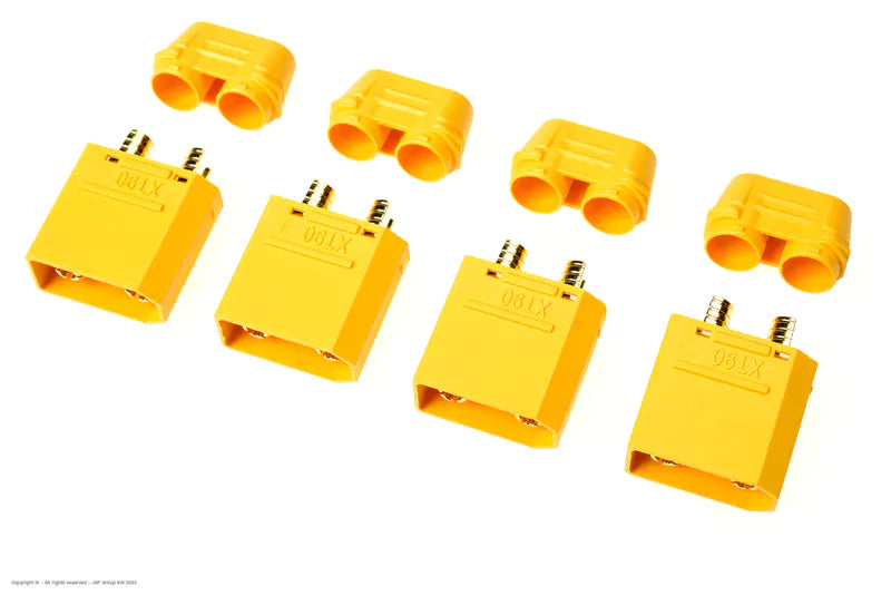 XT90 stekker Goldplated Met Cap, Female (4st)