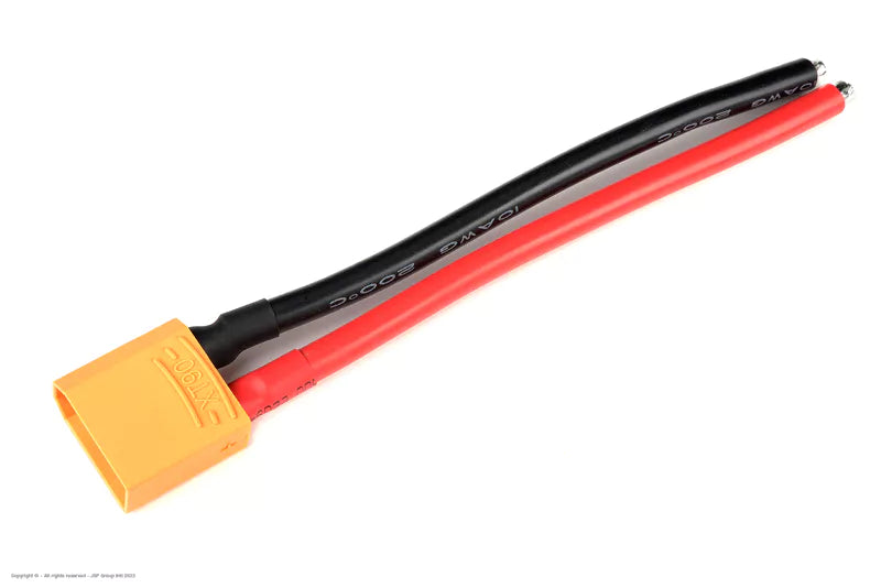 Connector wired - XT90 (M)- 12AWG - 10cm - 1 pc