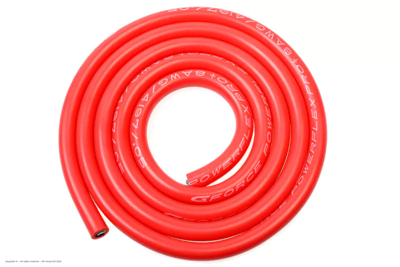 Silicone Kabel 8AWG, Rood, 1 Meter