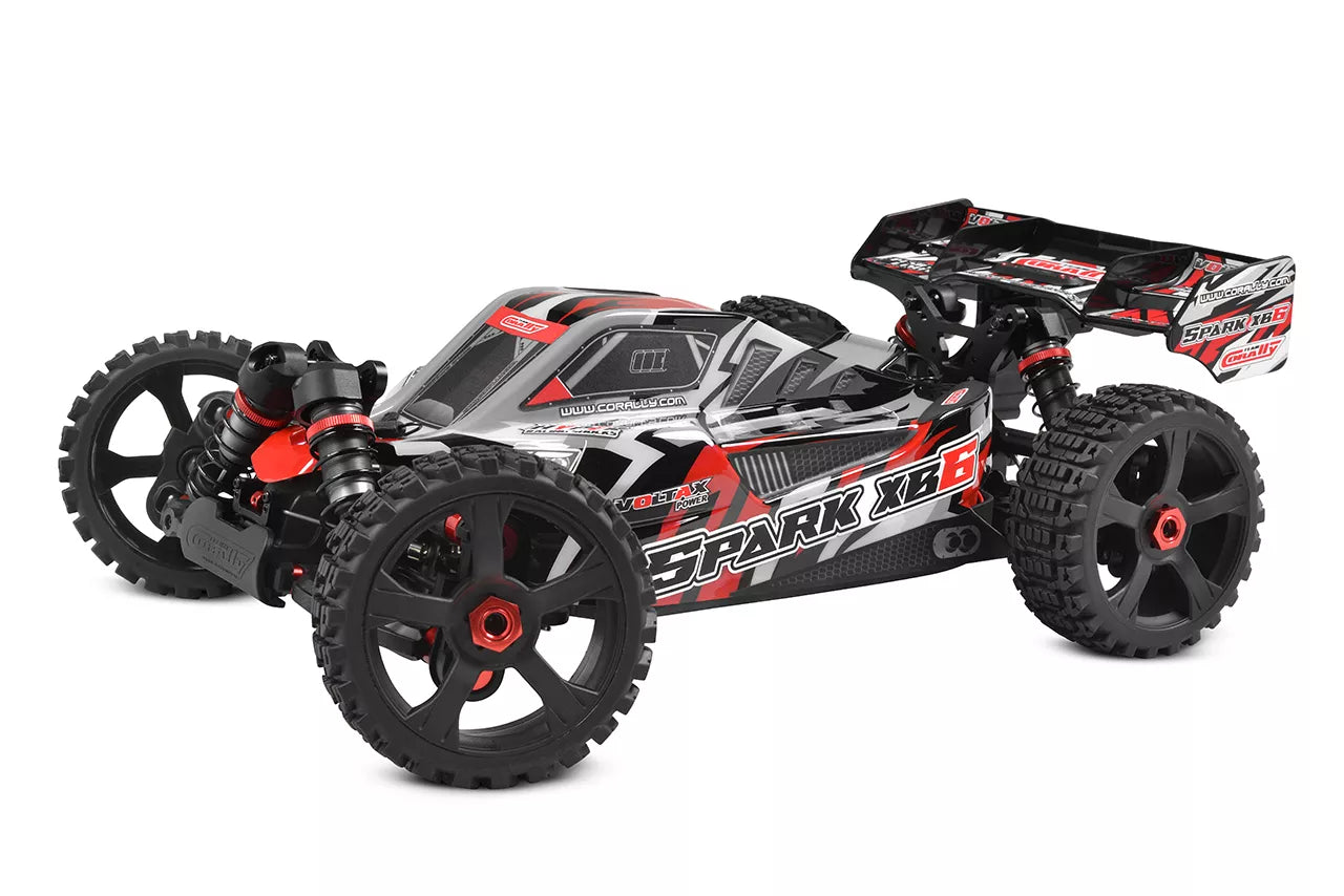 Team Corally SPARK XB-6 - Brushless 6S Buggy RTR (rood)