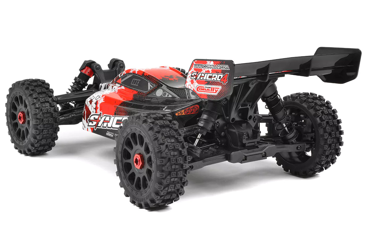 Team Corally Syncro-4 1/8 4S Brushless Buggy Rosso RTR COR00287-R Fuoristrada - Foto 4
