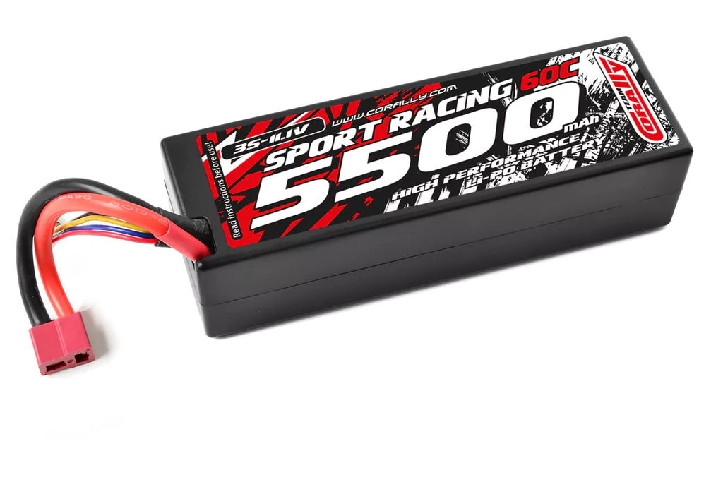 Team Corally - 3s 11.1V 5500mAh 60C Hard Case Lipo T / Deans
