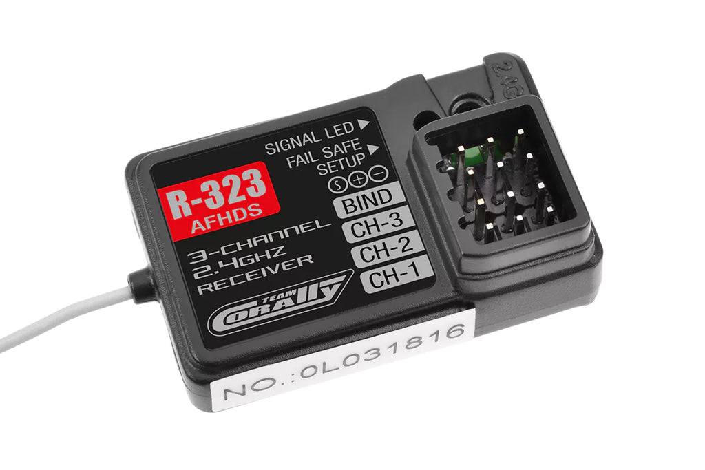Team Corally C-59050 - R-323 AFHDS 3-Channel Receiver - 2.4GHZ Digital Radio Control System