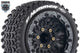 Louise MFT ST-Hummer - 1/10 Stadium Truck banden met zwarte velg. Offset 0 & 1/2, Hex 12 / 14 / 17mm