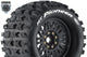 Louise MFT MT-PIONEER - 1/8 Monster Truck banden met zwarte velg. Offset 0 & 1/2, Hex 17mm
