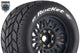 Louise MFT ST-ROCKET - 1/8 Stadium Truck banden met zwarte velg. Offset 0 & 1/2, Hex 17mm