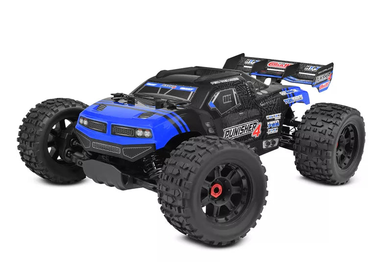 Team Corally Punisher 4 - Brushless 4S Monster Truck RTR (blauw)
