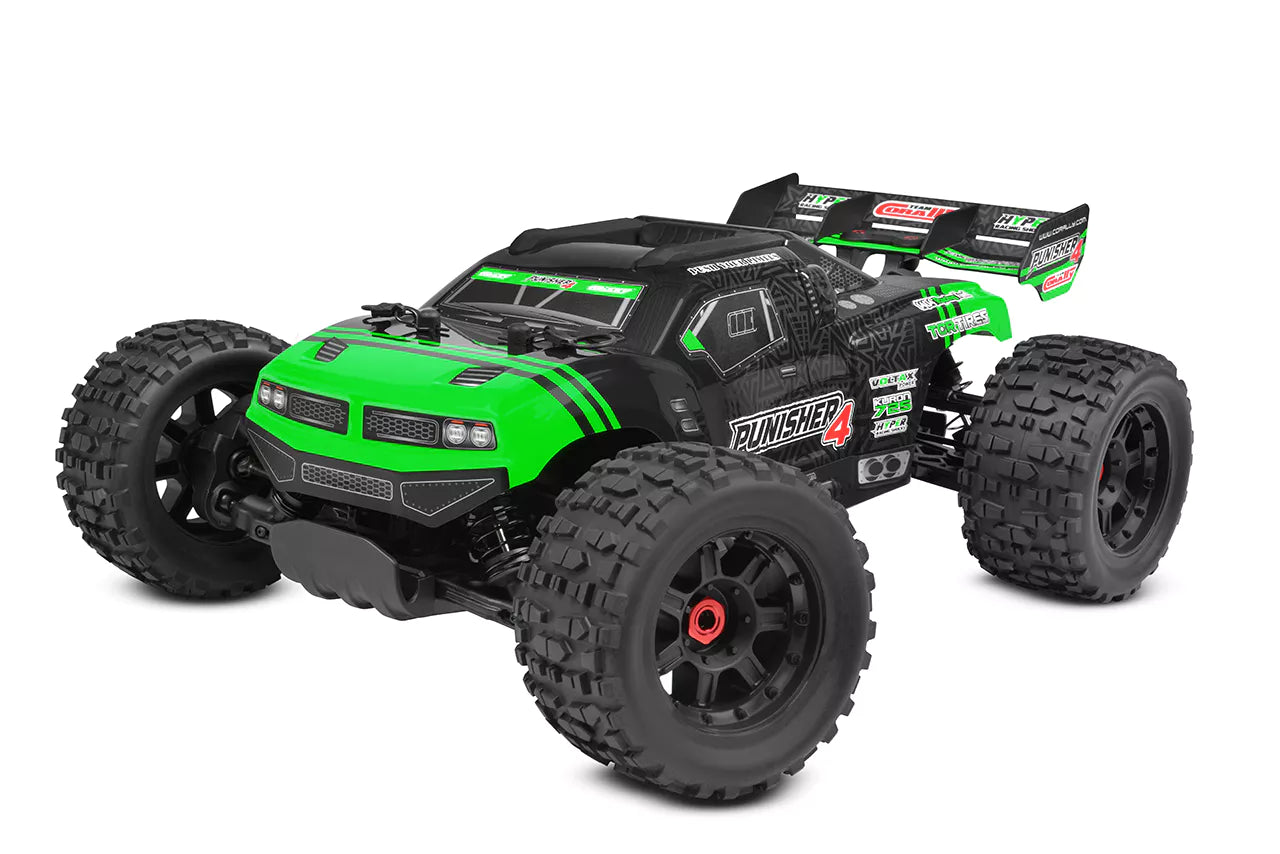 Team Corally Punisher 4 - Brushless 4S Monster Truck RTR (groen)