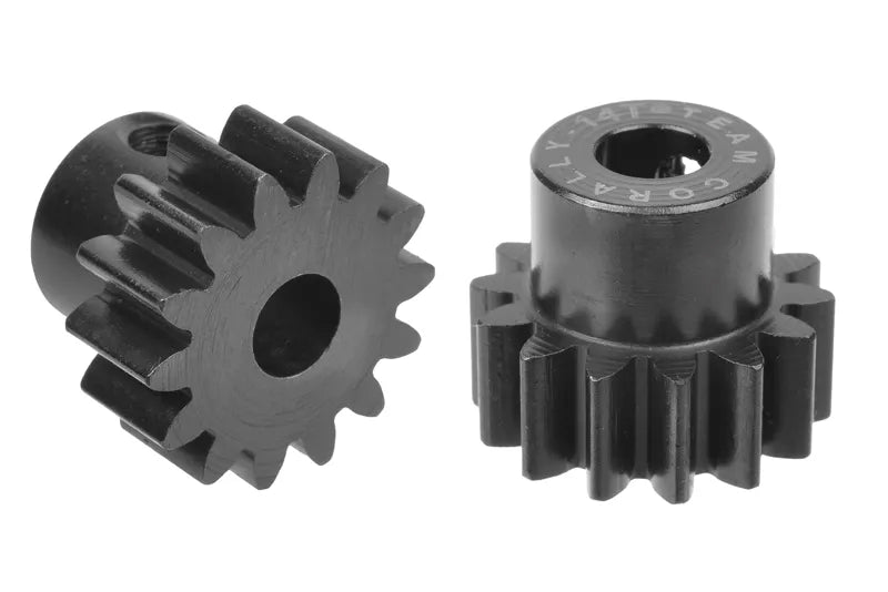 Team Corally - M1.0 Pinion - 14T - Hardened Steel - Shaft dia. 5mm