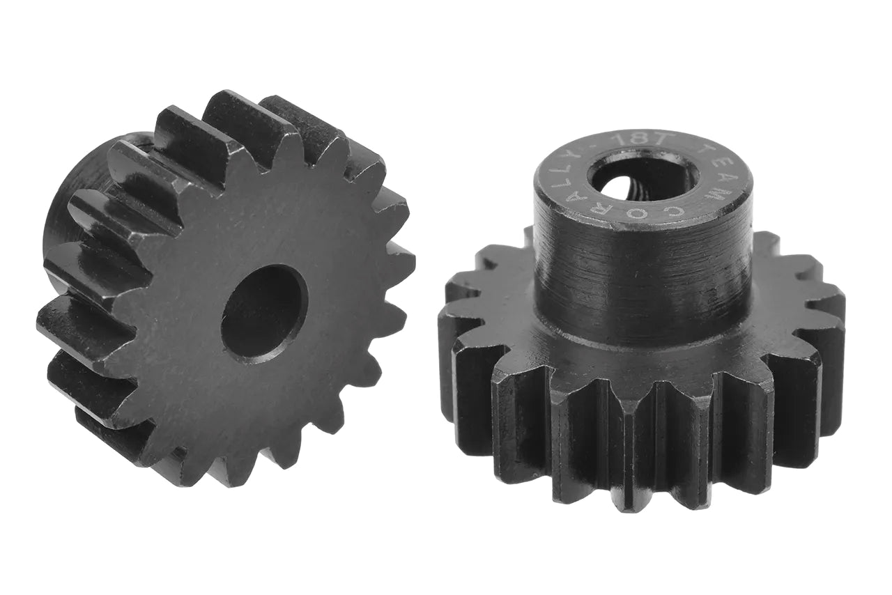 Team Corally - M1.0 Pinion - 18T - Hardened Steel - Shaft dia. 5mm