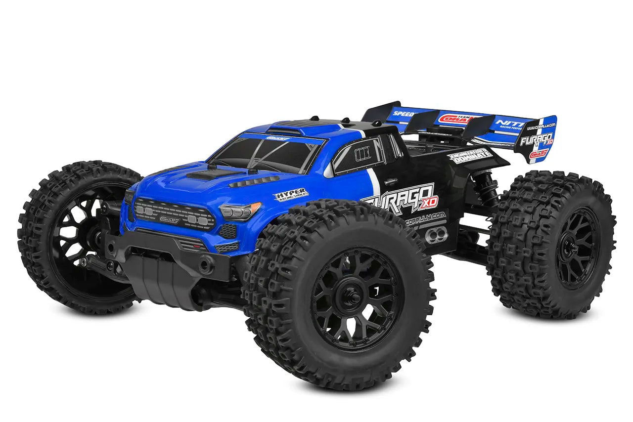 Team Corally Furago XD - 1/12 Monster Truck RTR - Blauw (incl. accu & lader)