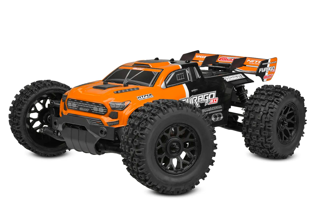 Team Corally Furago XD - 1/12 Monster Truck RTR - Oranje (incl. accu & lader)