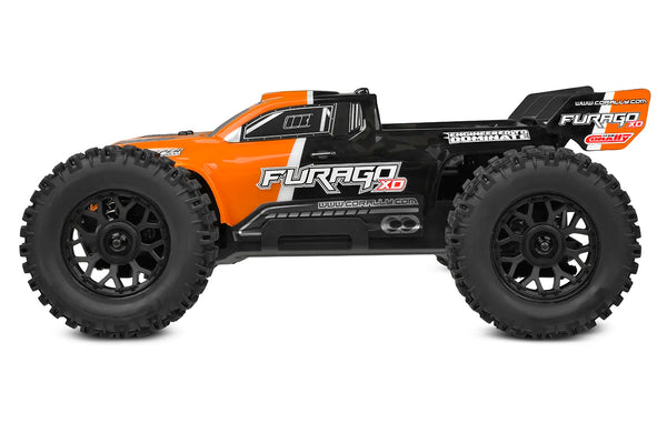 Team Corally Furago XD - 1/12 Monster Truck RTR - Oranje (incl. accu & lader)