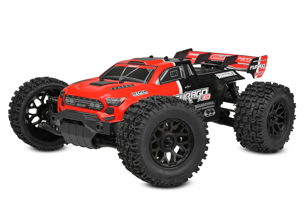 Team Corally Furago XD - 1/12 Monster Truck RTR - Rood (incl. accu & lader)