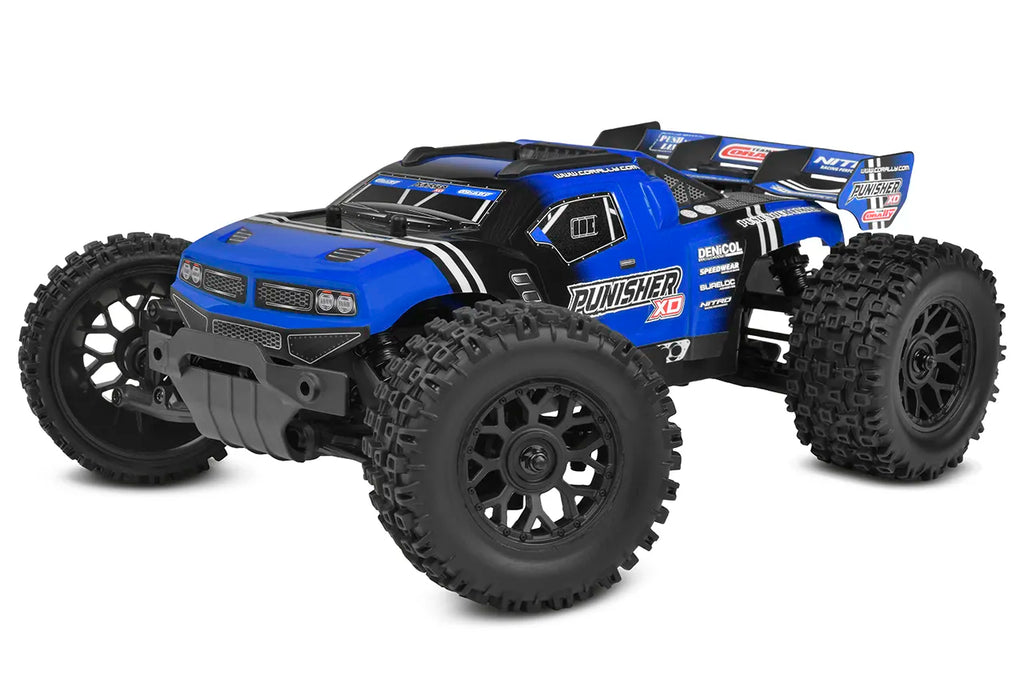 Team Corally Punisher XD - 1/12 Monster Truck RTR - blauw (incl. accu & lader)