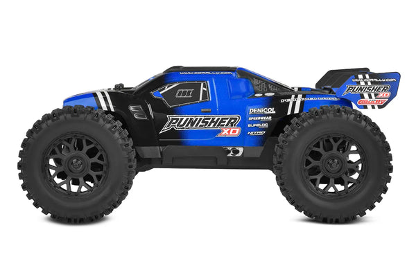 Team Corally Punisher XD - 1/12 Monster Truck RTR - blauw (incl. accu & lader)